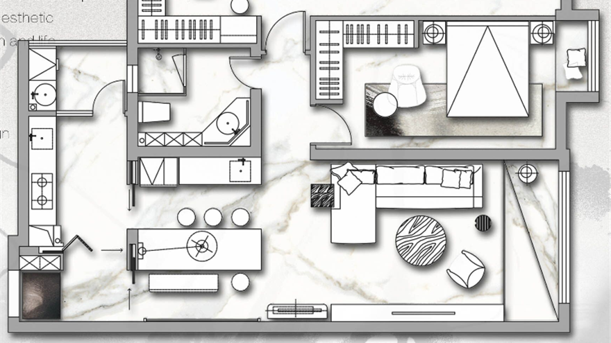 室内方案：68平小户型空间方案设计与优化