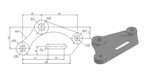CAD巧用圆角功绘制机械零件