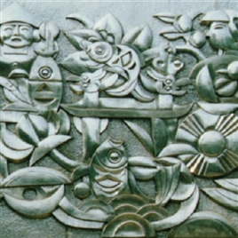 装饰画-中式金属雕塑系列9幅