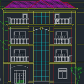 一套完整的北方别墅CAD施工图