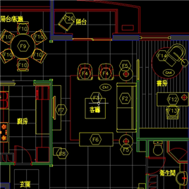 CAD图纸-北京朗琴园10号楼C户型施工图