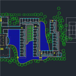一套CAD+旅馆施工图