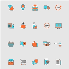 生活购物icon界面素材