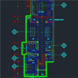 CAD图纸-深圳观澜高尔夫别墅样板间B型