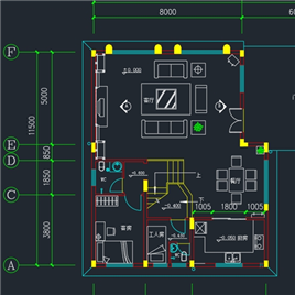 CAD图纸-别墅设计装修图2
