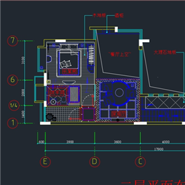 CAD图纸-一套豪华别墅平面装修图