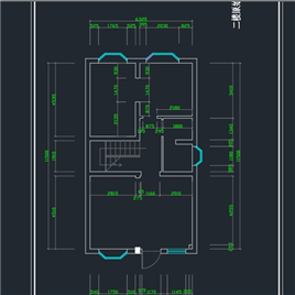 CAD图纸-三层别墅室内装修图
