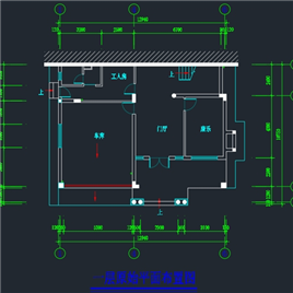CAD图纸-某小区别墅样板房装修图