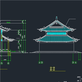CAD图纸-天王殿建筑施工图