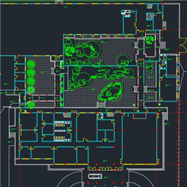 CAD图纸-三层仿古图书馆建筑施工图