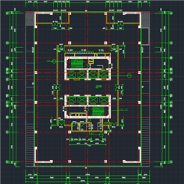 CAD图纸-重庆某四十二层国际城建筑施工图（186米）