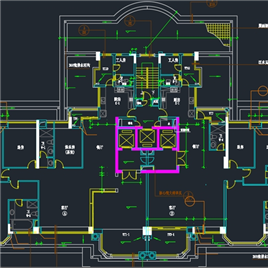 CAD图纸-广东某五栋十九层板式高档住宅楼建筑施工图