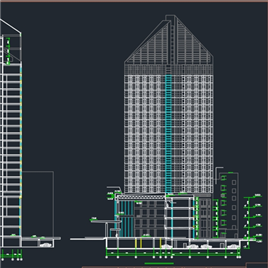 CAD图纸-宁波某二十一层五星级酒店建筑扩初图
