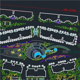 CAD图纸-住宅小区景观规划