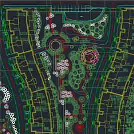 CAD图纸-某住宅小区景观设计图