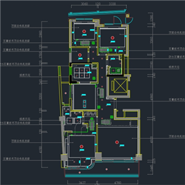 CAD图纸-杭州深蓝广场D型样板施工图