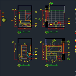 CAD图纸-上海老西門新苑C1樣板房施工图