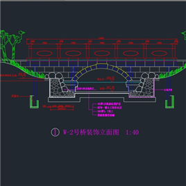 CAD图纸-大唐芙蓉园W2号桥