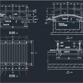CAD图纸-桥设计图