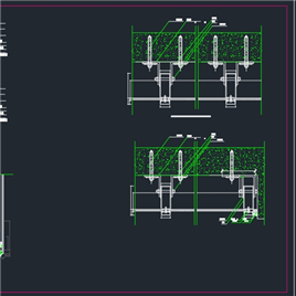 CAD图纸-120明框幕墙节点图