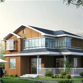 CAD图纸-乡村别墅方案及效果图-效果图