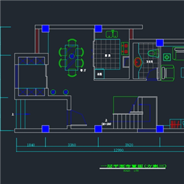 CAD图纸-碧云山庄别墅几套平面方案图