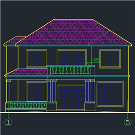 CAD图纸-别墅全套建筑结构施工图