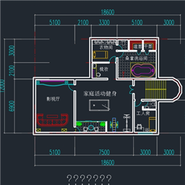CAD图纸-别墅平面方案设计