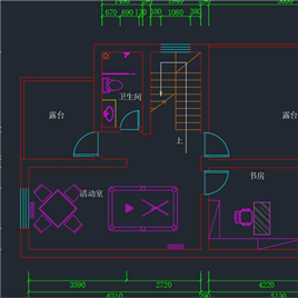 CAD图纸-别墅平面布置图