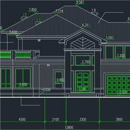 CAD图纸-别墅平立剖面图