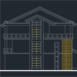 CAD图纸-别墅平立剖建筑图