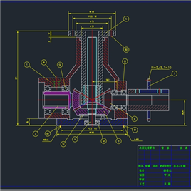 CAD图纸-升降机构装配图