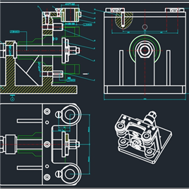 CAD图纸-钻孔夹具装配图
