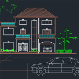 CAD图纸-单栋小别墅建筑图