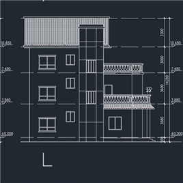 CAD图纸-单栋别墅建筑图