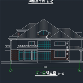CAD图纸-大单体别墅建筑图