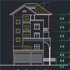 CAD图纸-错层别墅建筑结构施工图