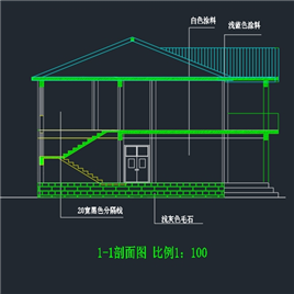 CAD图纸-别墅外形设计方案