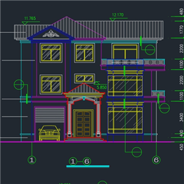CAD图纸-别墅施工图两套