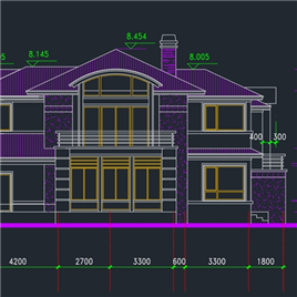 CAD图纸-二层别墅方案