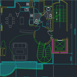CAD图纸-国外别墅规划设计方案图
