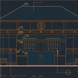 CAD图纸-广州冠迪花园双连别墅施工图