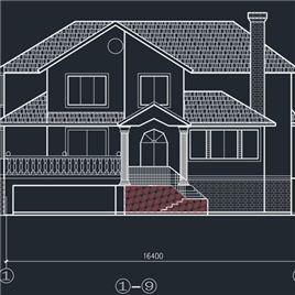 CAD图纸-二层别墅建筑图