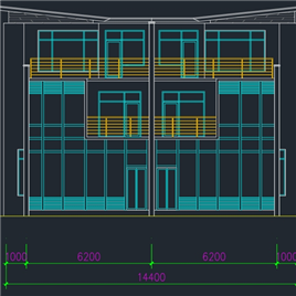 CAD图纸-联体别墅建筑图