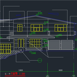 CAD图纸-临水别墅建筑