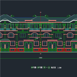CAD图纸-金碧骏鸿花园低密度住宅施工图