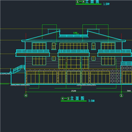 CAD图纸-某休闲别墅建筑结构施工图