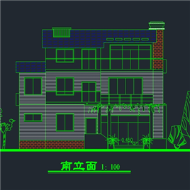 CAD图纸-某小别墅方案设计图
