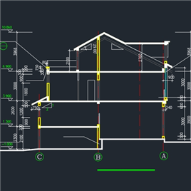 CAD图纸-某联排别墅方案设计