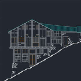 CAD图纸-山地别墅建筑图